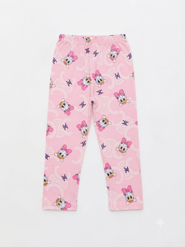 Minnie & Daisy Printed T-Shirt and Pyjama Set — view 2 | Kids Wear Online India
