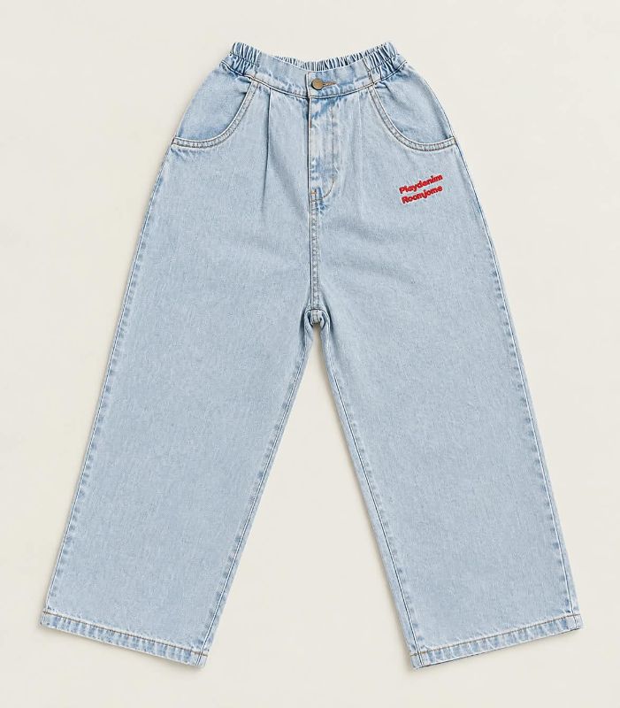 Kids Graphic T-Shirt and Light Wash Denim Pants Set — view 1 | Kids Wear Online India