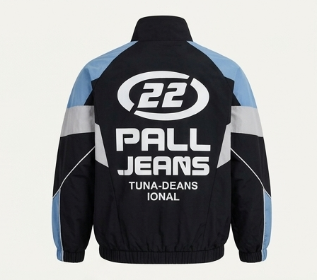 Kids Oversized Zip-Up Track Jacket with Back Graphic – Streetwear — view 1 | Kids Wear Online India