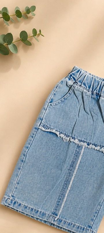 Boys Korean Style Dip-Dye Shirt & Denim Shorts Co-Ord Set — view 1 | Kids Wear Online India