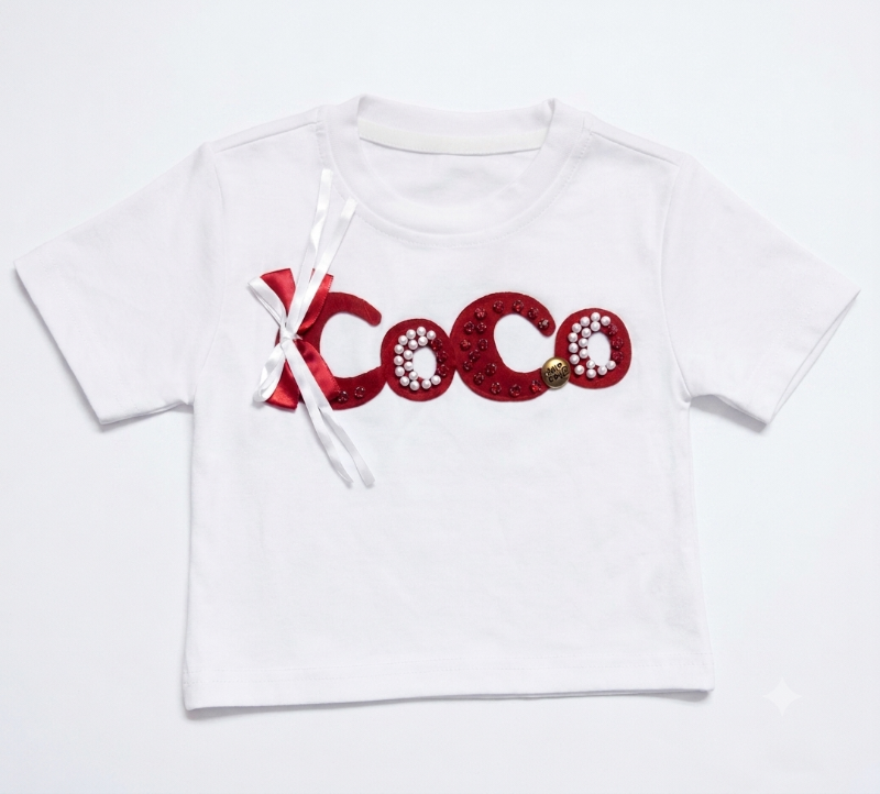 Kids Coco Graphic T-Shirt & Butterfly Denim Set — view 4 | Kids Wear Online India