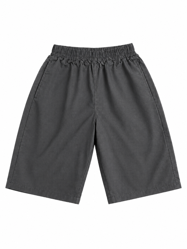 Boys Ice Blue Printed T-Shirt & Grey Shorts Set — view 1 | Kids Wear Online India