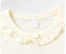 Girls Printed T-Shirt & Capri Set – Cute Bunny Print with Ruffle Hem — view 5 | Kids Wear Online India