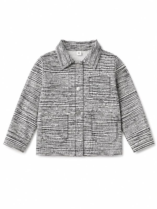 Kids Textured Casual Jacket Set – Stylish Kids Outfit — view 2 | Kids Wear Online India