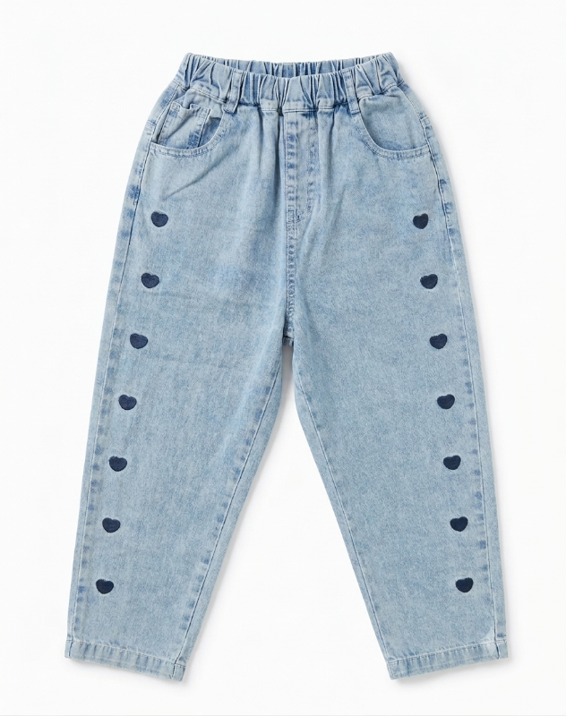 Kids Pinocchio Graphic T-Shirt & Heart Patch Jeans Set — view 2 | Kids Wear Online India
