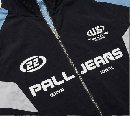 Kids Oversized Zip-Up Track Jacket with Back Graphic – Streetwear — view 2 | Kids Wear Online India