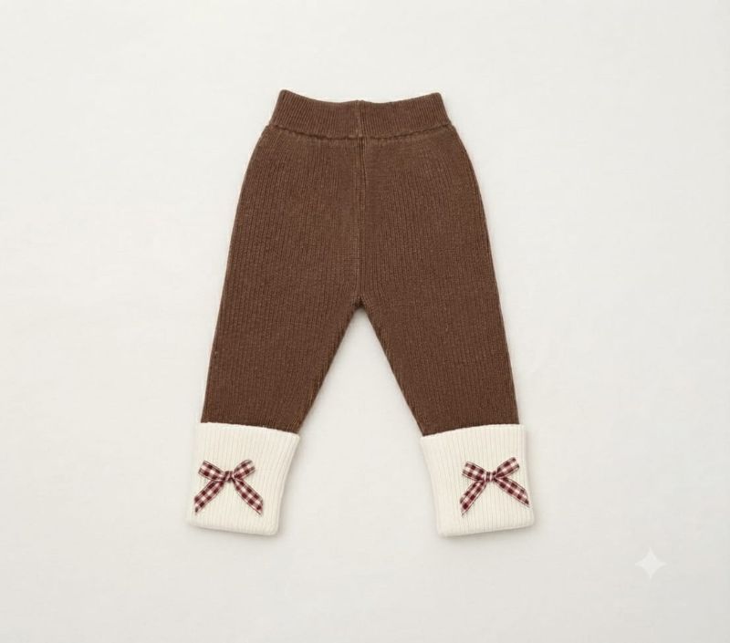 Baby Girl Cream & Brown Knit Cardigan with Bow Appliqués and Matching Beret Hat Set — view 2 | Kids Wear Online India