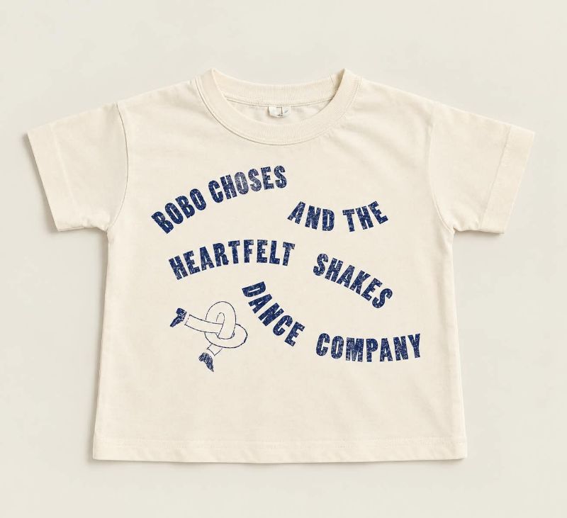Kids Graphic T-Shirt and Light Wash Denim Pants Set — view 2 | Kids Wear Online India