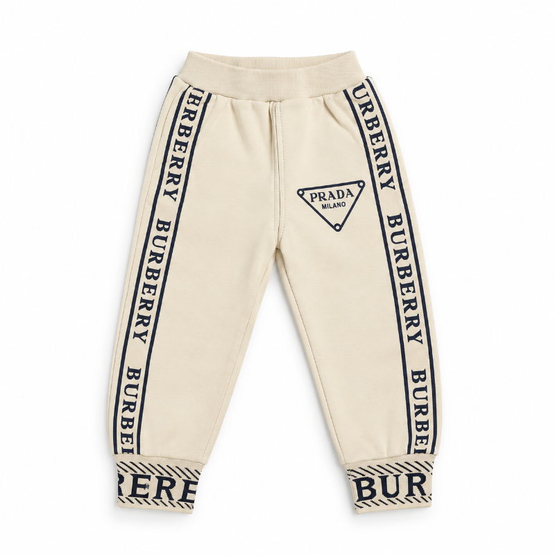 Beige Premium Kids 3-Piece Tracksuit Set – Jacket, T-Shirt & Joggers — view 3 | Kids Wear Online India